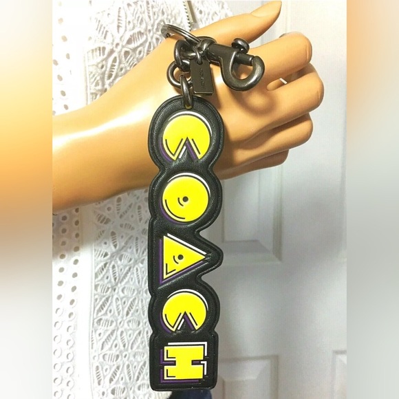Coach PACMAN Keychain Bag Backpack Charm - Picture 3 of 6